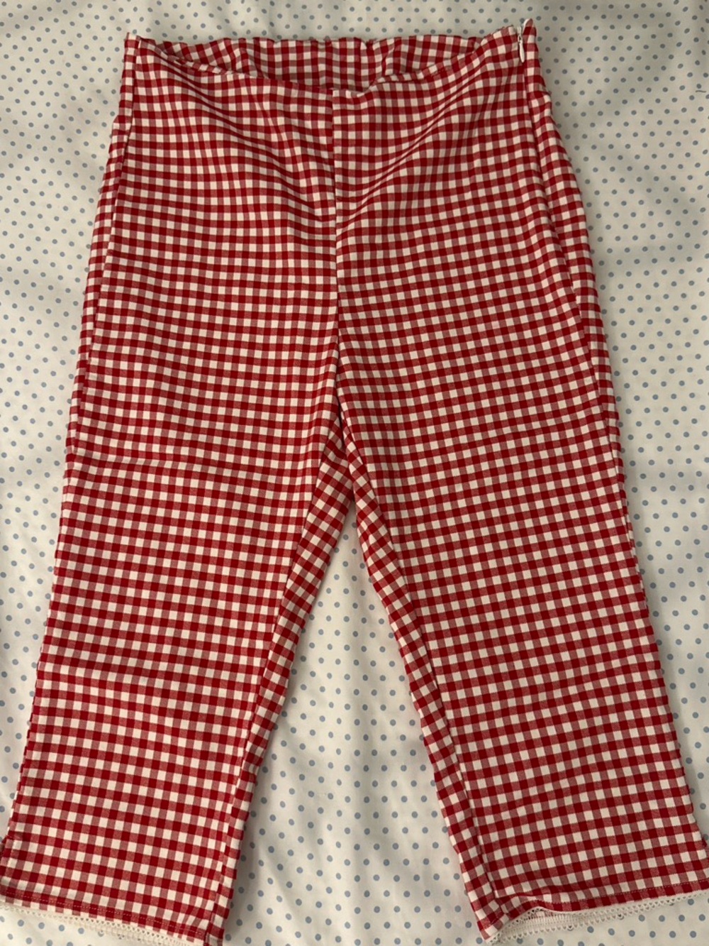 Cotton On Red Gingham Capri pants